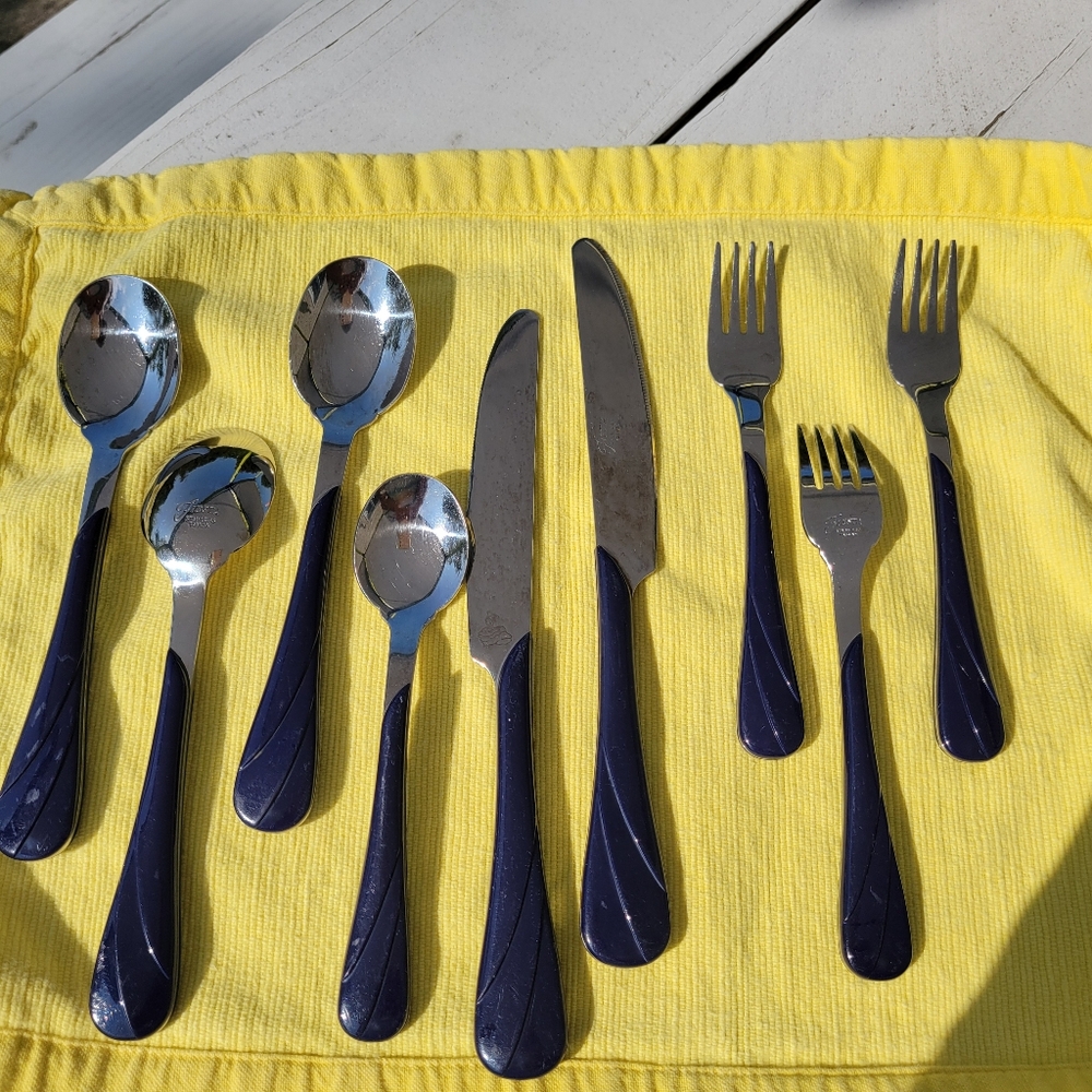 Fiesta Cobalt Swirl Flatware ~ Retired Item ~ Fiestaware ~ Post-86 ~ Collectible